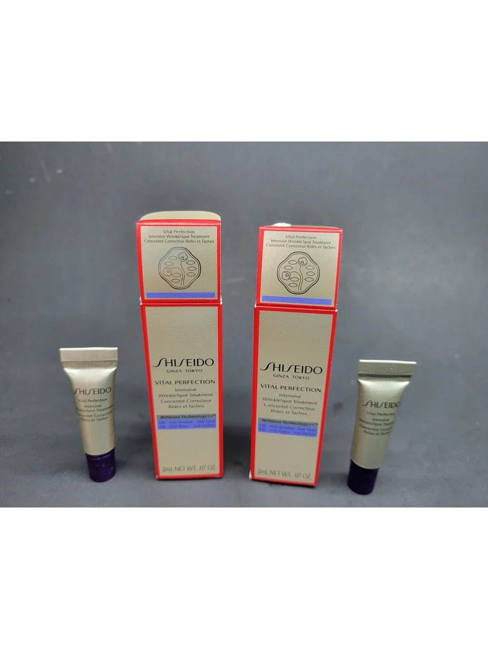 2Pc Shiseido Vital Perfection Intensive Wrinkle Spot Treatment 2mL / 0.07oz  NIB
